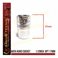 MATA Socket Wrench Bit Socket/ TEKIRO Socket/ 1/2" DR 6 PT 17 MM (17MM)