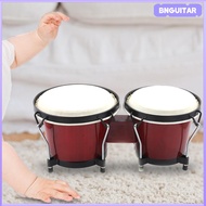 BNGUITAR Percussion Bongos Drum Set African Drum for Birthday Gifts Boys Girls Adults