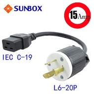 Power Adapter Cable L6-20P To C19