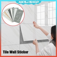 30x60cm Kitchen Wall Sticker Marble Tile Paper Bathroom Wallpaper Waterproof Self-Adhesive Mozek Til