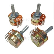 1PC. 6PINS 50K/100K POTENTIOMETER 24MM DIA.25MM SHAFT DUAL VOLUME CONTROL for videoke box