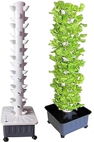 Hydroponic Tower Grow System,45 Holes Vertical Aeroponic Tower Garden,Hydroponics Growing System for Indoor Gardening - Vertical Aeroponic Tower Garden to Grow Herbs-1PC