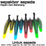 spakbor sepeda 16 18 20 24 26 27.5 inchi sepeda gunung lipat mtb bmx fender talang air lumpur mudgua