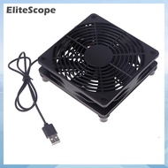 EliteScope 1 Bộ luồng không khí cao quạt làm mát cho Router Modem Receiver 120mm DC12V USB powered P