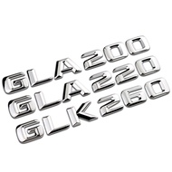 3D ABS Car Trunk Badge Letters Sticker Emblem GLK GLA 200 220 250 260 300 350 Logo For Mercedes Benz