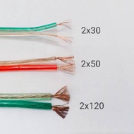 Transparent stranded electrical meter cable size 2x30 2x50 2x120