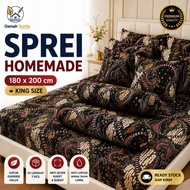 KATUN King Size Bed Sheet 180x200 Love Rempel Premium Disperse Cotton Contents 7 Pcs Anti-Fade Anti-