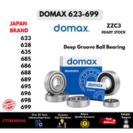JAPAN BEARING DOMAX 623 628 635 685 686 688 689 695 696 698 699 ZZC3 Deep Groove Ball Bearing