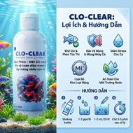 [Combo of 3 Bottles] CLO-CLEAR Water Treats Alum Instantly Removes Chlorine, Protects Fish Gill, Saf