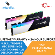 G.Skill Trident Z Neo Series 16GB (2 x 8GB) 3600MHz CL16-19-19-39 288-Pin RGB PC4-28800 DDR4  1.35V Desktop Memory Model F4-3600C16D-16GTZNC