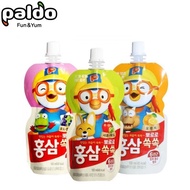 Korean Paldo Pororo Red Ginseng Juice (Box Of 10 Bags x 100ml)
