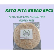 KETO PITA BREAD Wraps Lowcarb Gluten free and Sugar free Safe for diabetic 6pcs per pack Keto Bread 