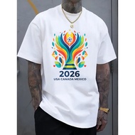 T-Shirt Featuring The 2026 Can-Mex-Usa Design 1B09