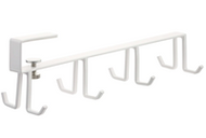 山崎實業 戶櫃下廚房工具掛勾板 白色