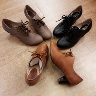 Thick Heel Oxford Shoes Classic Taste Carved Punch Strap British Oxford Shoes