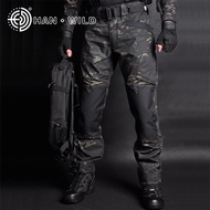 กางเกงวอร์มลายพรางกางเกงยุทธวิธีทางทหาร US Army Combat กันน้ำกางเกง Multi ชุดมีกระเป๋า Proof กางเกง