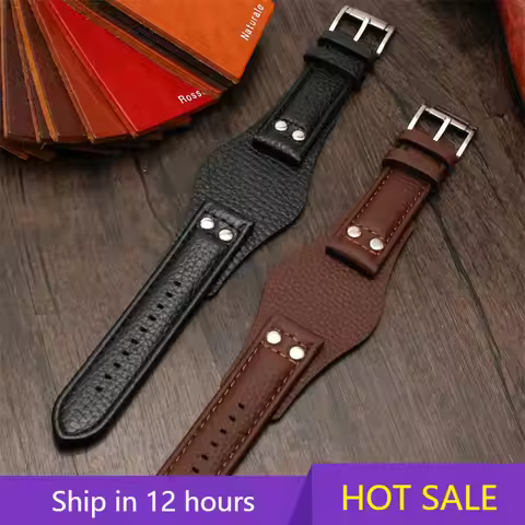 Genuine Leather Strap for Fossil CH2564 CH2565 CH2891 CH3051 FS4813 ME3102 AM4535/AM4486 AM4532 20mm
