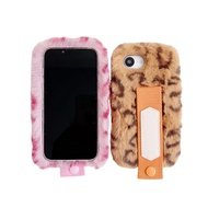 OnePlus 13T 13 12 12R 11 11R 10 Nord5 N30 CE5 4 3 Leopard Plush Wrist Strap Phone Case – Stylish & C