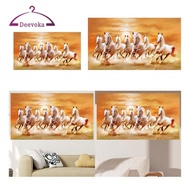 [deevoka] Seven Horses Picture Canvas Print 7 Running Horses Painting Wall Decor Gift Artwork Print 