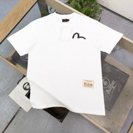 EVISU/God of Fortune 2026 Early Spring New Style Short-Sleeved T-Shirt Men Women Couples Heavy Casua