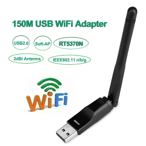 150Mbps Wireless Network LAN Card RT5370N USB WiFi Adapter 802.11n/g/b Network LAN Card Wifi Dongle 