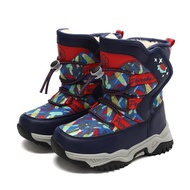 Ready Stock Children's Fleece-Fleece-Fleece Snow Boots Boys/Girls Snow Boots Winter Cold-Resistant H