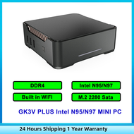 GK3V PLUS MINI PC Intel N95/N97 DDR4 M.2 2280 Sata Built in WIFI Windows11 MINI PC