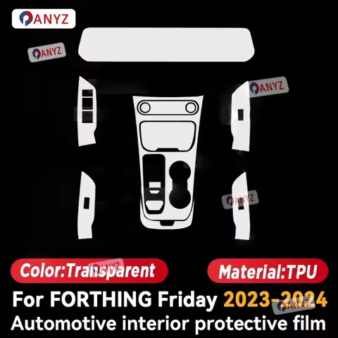 For FORTHING FRIDAY 2023 2024 Car Panel Film Dashboard Protective Sticker Interior Anti-Scratch Film