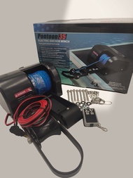 12V Up to 35 LBS Electric Marine Anchor Winch Saltwater Boat Anchor Windlass Kit Heavy Duty Towing W