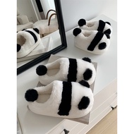 slippers for women men slippers bedroom slippers Winter Cotton Slippers - Plush Panda Design for Fam