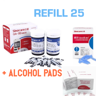 SINOCARE Blood Glucose REFILL SET 25pcs NO METER