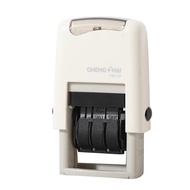 Myhome-sg Date Stamp 25x2.8mm English Clear Imprint Quick Drying Adjustable Self Inking White