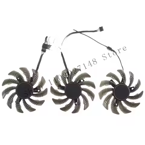 77MM PLD08010S12HH DC12V 0.35A Graphics Card Fan for GIGABYTE Radeon RX 5500 XT RX 5600 XT RX 5700 R