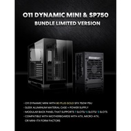 LIAN LI O11D MINI-X Black With SP750 (750W ) SFX PSU / Aluminum / Tempered Glass ATX Mini Tower Comp