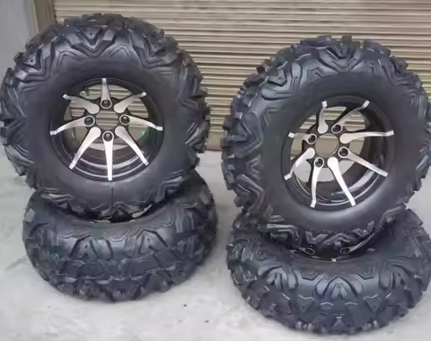 Four Wheel Steel Tube ATV Kart 25X8-12 Tire 25X10-12 Inch A-shaped Tire Aluminum Wheel Hub Assembly