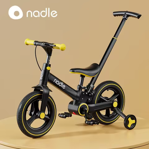 Children's bicycle balance bike 2-in-1 1-3 1-6-year-old girl boy pedal folding bike