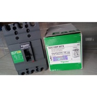 Mccb EZC100F 3P/75A Schneider EZC100F3075 ORIGINAL