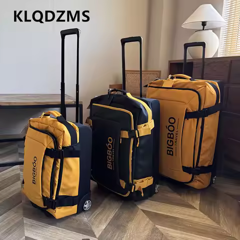 KLQDZMS Suitcase Oxford Cloth Boarding Box 24"28" Large-capacity Trolley Bags Student Travel Bag Uni