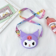 TAS SELEMPANG MINI KUROMI HOODIE/ SANRIO/ RUBBER/ RESLETING / TIKTOK/ IMPOR/ COIN PURSE/ DOMPET KOIN