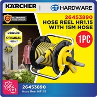 Karcher 26453890 Hose Reel HR1.15 come with 15m Hose, Nozzle, Tap & Hose C'tors Tap hose 2M with Wal