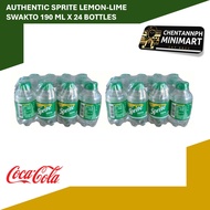 2 PACKS - Authentic Coca cola SPRITE Lemon-Lime Swakto Softdrinks Beverages Soda Cola 190 ML X 24 bo