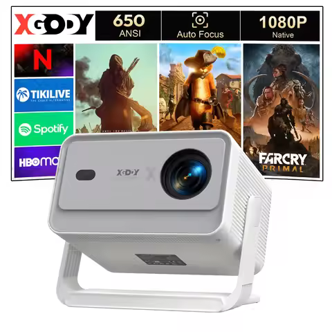 XGODY A6-PRO 4K Native 1080P 650 ANSI Smart Projector Autofocus and Automatic Keystone Correction 36