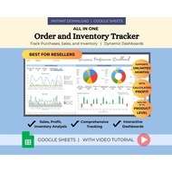 Inventory Management Google Sheets for Small Business, Inventory List, Order Log Tracker, Business I