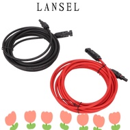 LANSEL1  Extension Cable, 4mm² Diameter 12AWG Wire  Panel Wire, Waterproof Black 3 Meter + Red 3 Met