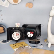 Suitable for Canon r50v Leather Case r50v Protective Case Free Disassembly Direct Pick-up Battery Ca