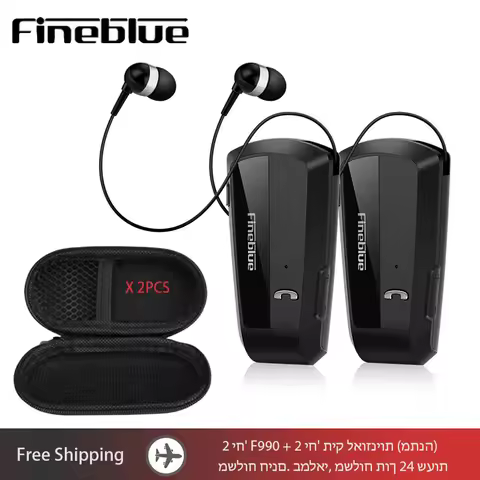 Fineblue F990 Bluetooth V5.4 Headset headphone in lotus wireless earbuds for driving phone call and 