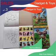 Buku Mewarna Colouring + Sticker Book W:14 * H:10.5CM