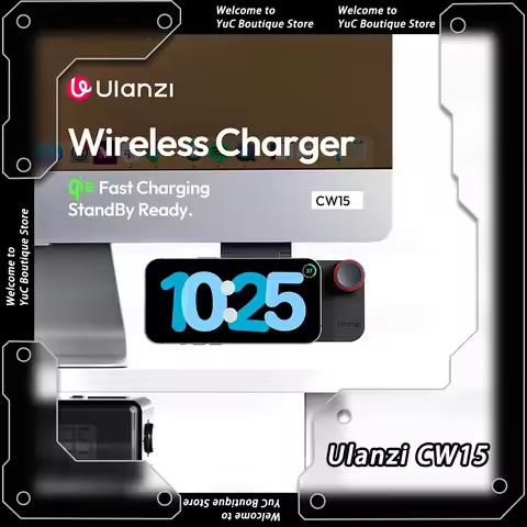 Ulanzi Qi2 Wireless Charger Ulanzi CW15 Wireless Charger Qi2 15W Fast Charging StandBy Ready Instant
