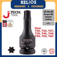 JETECH Impact Torx Impact Box Socket Torx Driver Impact Bit Screwdriver Bits Torx Socket 1/2"