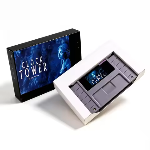 Clock Tower For SNES Game with Box 18 Kinds 16-Bit Action Game Cartridge with Box For SNES USA/EUR V